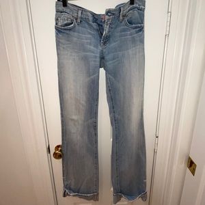 Seven Distressed Boyfriend Cuffed Jeans 29